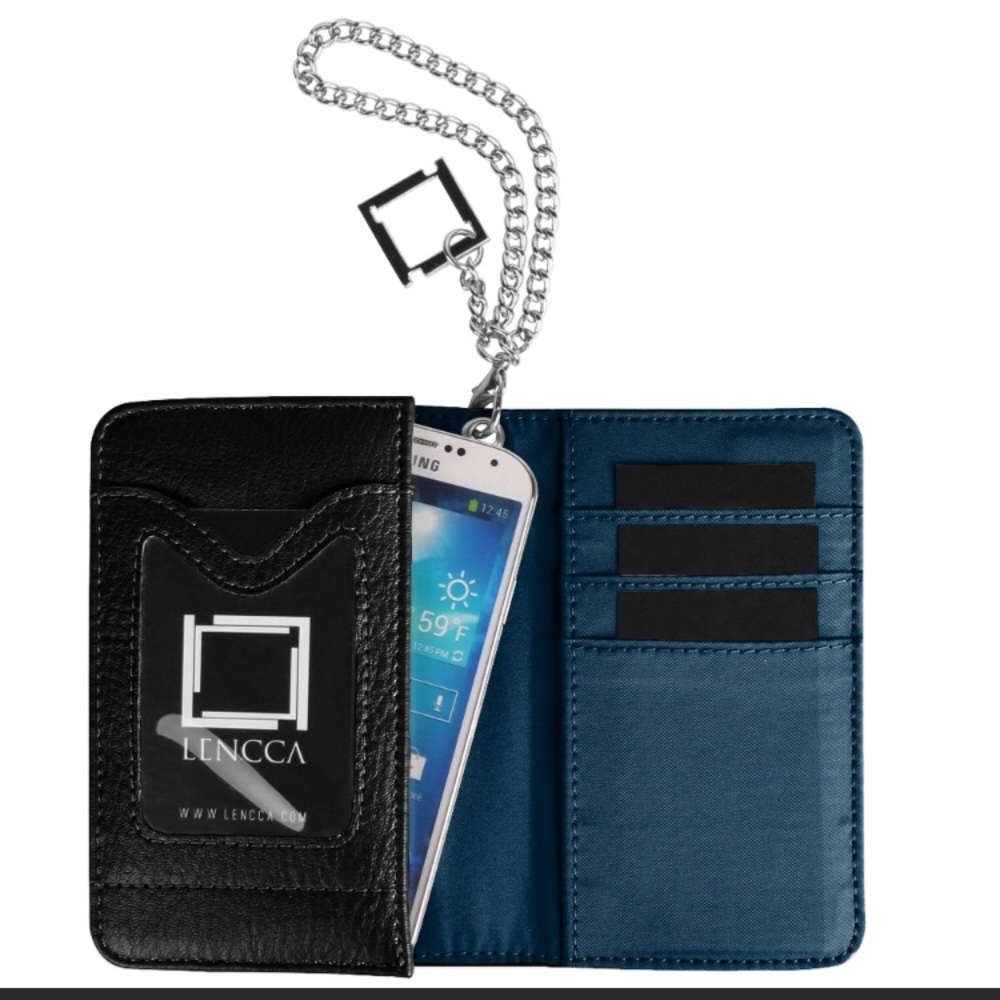 Vegan Leather Phone & ID Wallet w/ Credit Card Holder